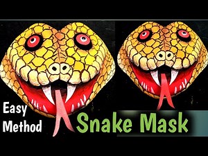 Snake Mask With Paper. Snake Head Mask. Snake PaperMask. #snakemaskdiy #snakepapercraft #ckartdesign
