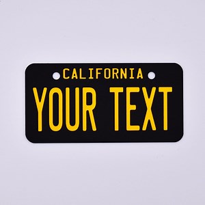 Personalized California Mini Aluminum License Plate 2" X 4" - Your Name or Text. Free Shipping - Etsy