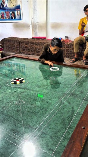 Carrom Rhythm: Emotional Lyrics Overlaid on Play
