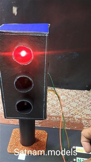 #shortsvideo smart traffic light system working model || traffic light working school