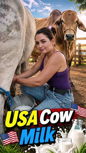 USA Cow Milk... 🥛🐄 Fresh American Dairy Farm #USACowMilk #FreshMilk #MariaVlogs