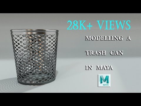 Trash Can Modeling In Maya | Maya Modeling For beginners | CGVISION