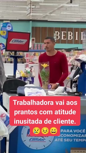 Humorous Customer Interaction at Supermarket Checkout