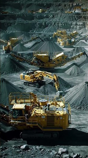 Mining Machines in Action: Huge Dump Trucks and Excavators in Quarry! 🚜💨