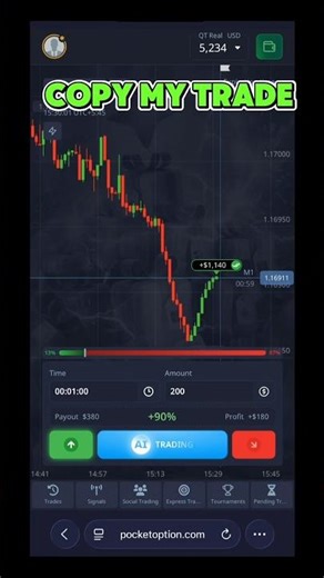 COPY MY TRADE - Automatically in Pocket Option