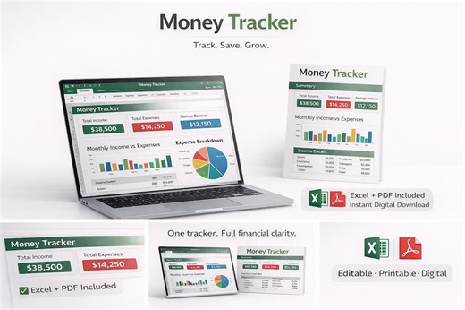 Money Tracker 2026 Excel | Personal Finance Dashboard | Budget Planner Spreadsheet | Expense Income Tracker - Etsy Australia