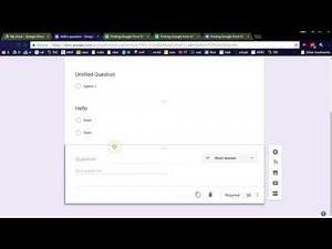 How to Add a Short Answer Question to a Google Form