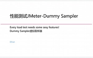 性能测试JMeter-5.虚拟取样器Dummy Sampler