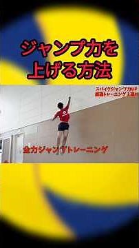 ジャンプ力を上げる方法【バレーボール】 #バレー #バレーボール #バレー部 #バレーボール部 #男子バレー