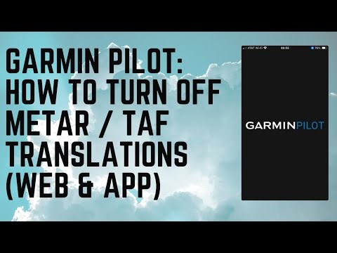 How to Turn Off Auto METAR & TAF Decoding on Garmin Pilot App / Web: Aviation Weather App Tips