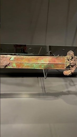 A Celtic sword with scabbard - iron, bronze, wood, coral, royal tomb 1. Keltenwelt am Glauberg