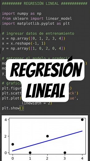 07 - Regresión lineal - Aprende Machine Learning en segundos