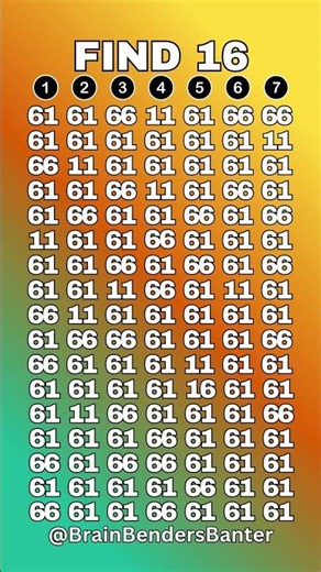 Test Your COGNITIVE Brain Skills With This FAST Number Game! #shorts