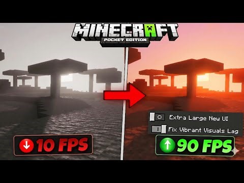 100% Lag Fix in MCPE 🔥 | Vibrant Visual Smooth Gameplay (No FPS Drop)