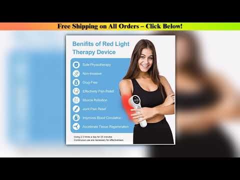 ZJKC 1760mW Red Infrared Light Therapy Device Pain Relief for Neck Pain Shoulder Back Cold Laser