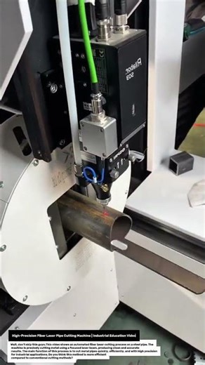 High-Precision Fiber Laser Pipe Cutting Machine | Industrial Education Video.