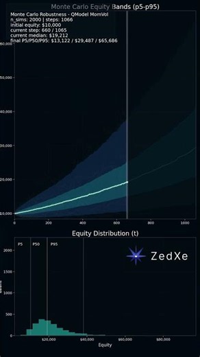 Monte Carlo Simulation: The Real Test!! #trading #equity #stocks #qunat #finance #stockmarket