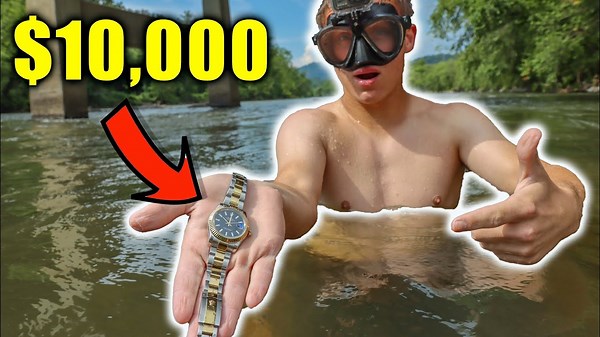 Diver Recovers $10,000 Rolex During River Expedition