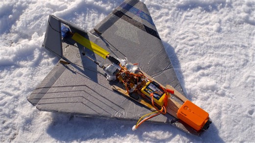 FPV Glider Takes Off Like a Shuttle — Drone Drop Test