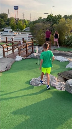 Kid Uses Questionable Tactics to Get a Hole-in-One || ViralHog