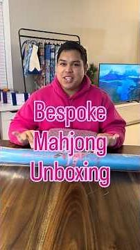 Unboxing Bespoke Mahjong Springtime Safari Mahjong Tile Set and Mat
