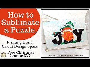 How to make a Sublimation Puzzle. Printing from Cricut Design Space
