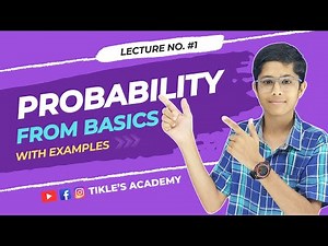 PROBABILITY FROM BASICS LECTURE 1 IN HINDI ‪@TIKLESACADEMY‬