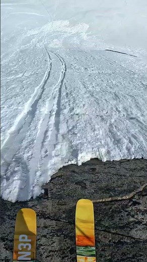 GoPro | Skiing Down a Sketchy Cliff 🎬 Alex Dorszynski #Shorts #Skiing