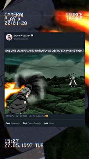 SASUKE UCHIHA AND NARUTO VS OBITO SIX PATHS FIGHT