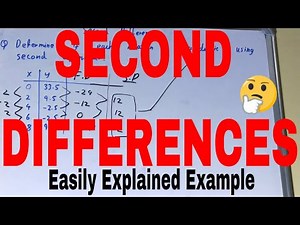 Second differences math|How to find second difference quadratic|Second difference quadratic equation