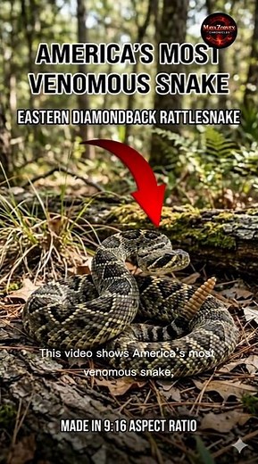 America’s Most Venomous Snake 😱 | Eastern Diamondback Rattlesnake