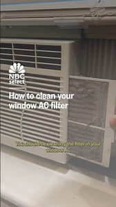 How to clean your window AC filter #howtocleanhouse