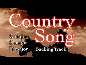 Country Song in G major, country backing track for Guitar, 85bpm. Play along and have fun!