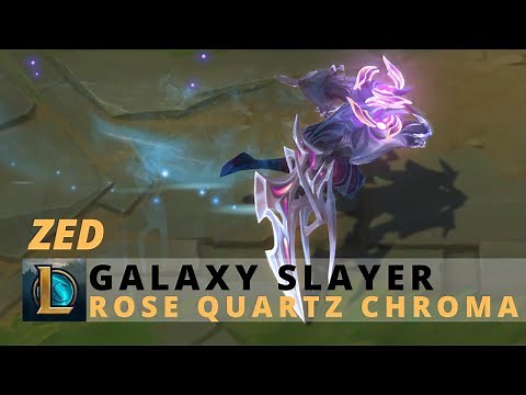 Galaxy Slayer Zed Rose Quartz Chroma - League Of Legends