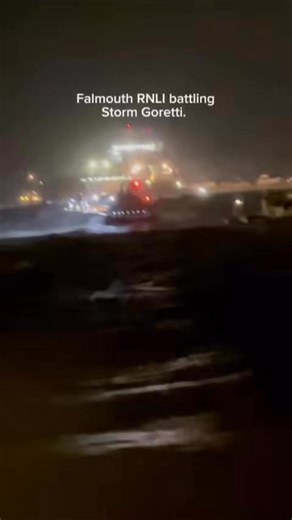 ‘The worst conditions I’ve ever been out in’, said Falmouth RNLI Coxswain Nick Head 😰 Falmouth Lifeboat volunteers were tasked last week during the peak of Storm Goretti. A number of vessels were breaking free of their moorings with people aboard, putting them in serious danger. The Shannon class lifeboat launched in 90mph winds, torrential rain and hail. The crew worked alongside local maritime and rescue partners for three hours, responding to seven separate incidents. Our crews train in all 