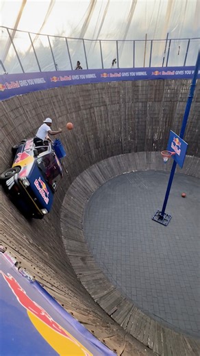 MAN VS WELL!!! In India making BASKETBALL HISTORY!!🇮🇳🏀I understand it now! - •THE FIRST EVER!✅ •CAR going up to 50MPH in a circle!✅ •Making a shot against PHYSICS!✅ #India #Mumbai #Basketball #LethalShooter | Lethal Shooter