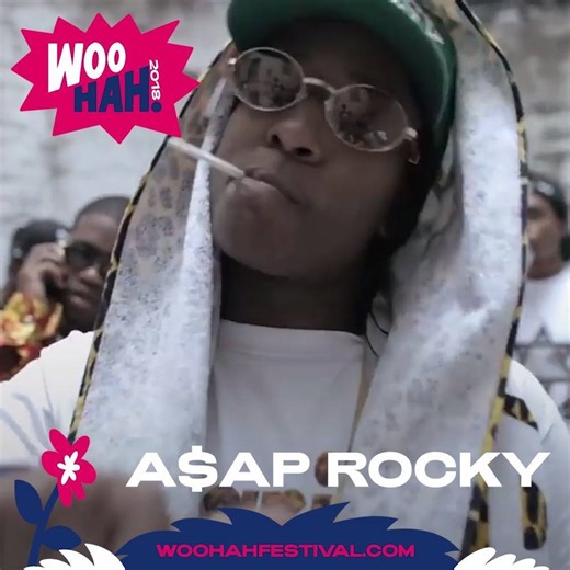 “I be that pretty motherfucker!" ASAP Rocky is one of the most prominent rap artist to have emerged in the new decade, having exploded into mainstream after the critical success of his debut mixtape Live.Love.A$AP. During WOO HAH! 2016 he joined fellow A$AP MOB member A$AP Ferg on stage for a legendary performance, and this year Pretty Flacko will be back to bring some HEAT. A$AP will perform at WOO HAH! on Saturday July 14 Tickets for WOO HAH! festival 2018 are available now via: http://woohahf