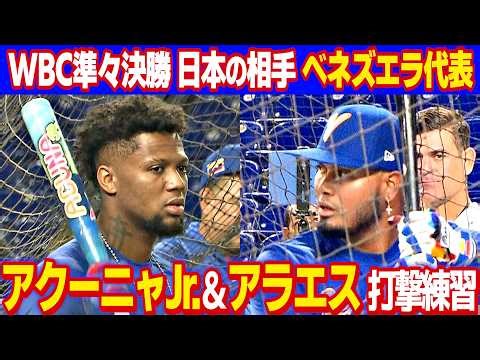 【WBC準々決勝で日本と対戦ベネズエラ】アクーニャJr. アラエスらMLBスター選手が決戦の地で調整｜ワールド・ベースボール・クラシック（WBC）