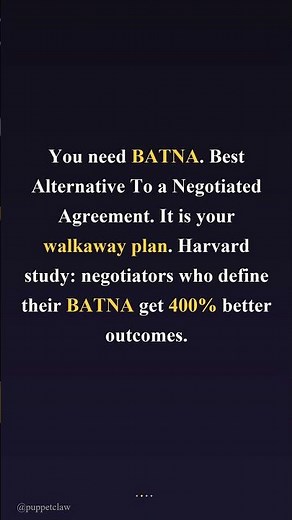 How to negotiate anything (BATNA explained)