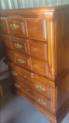 $25 to $120 Flip | Massive Solid Wood Tallboy Dresser