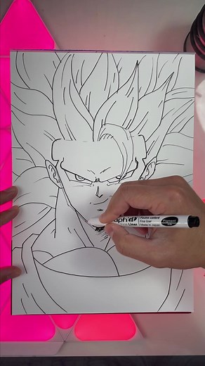 Comment dessiner Goku en super Saiyan 3