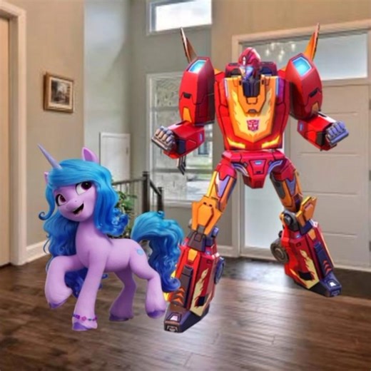 Izzy Moonbow and Hot Rod are Siblings❤️ #transformers#mlp#izzymoonbow#hotrod#brother#sister#siblings