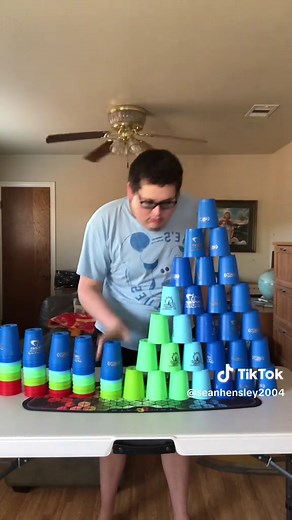 RGB Cup Tower #cupstacking #speedstacks #rapidcups #seanhensley | cup stacking