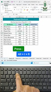 1.6M views · 20K reactions | Inserting Row using Shortcut in Microsoft Excel | Press Alt+I+R to Insert Row  #excel #microsoftexcel #shortcutkeytricks #keyboadshortcuts #shorts #excelwithbapisardar #spreadsheet #shortcuts #exceltips #exceltricks #exceltutorials | learn Excel with Bapi Sardar | Facebook