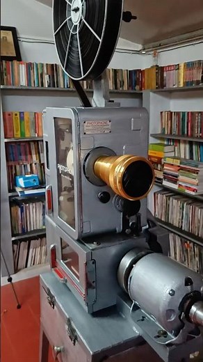 35mm projector with CinemaScope lens #filmarchive #movie #filmprojector #35mm #lifeisbutadream#reels