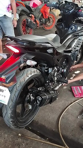 Akrapovic M1 Silencer Sound Check on Sniper 155