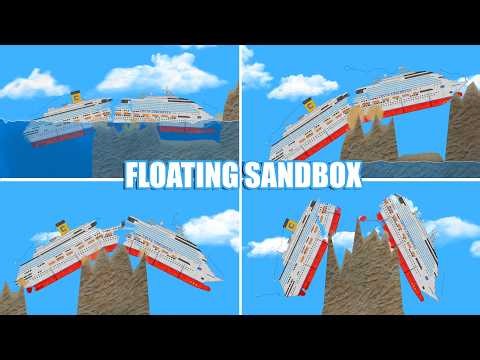 Dropping the Costa Concordia from LEVEL ??? | Floating Sandbox
