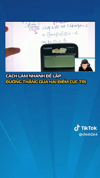 Đường Thẳng đi qua Hai Điểm Cực Trị của Đồ Thị Hàm Số