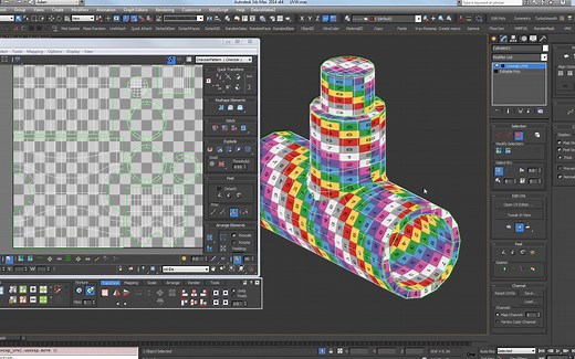 3dmax基础展UV教程 Unwrap UVW MAX 2014