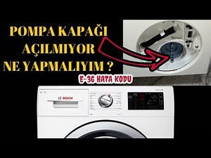 Washing Machine Won't Spin and Drain Water!! Bosch Serie 6 E36 / E18 Error Door Won't Open